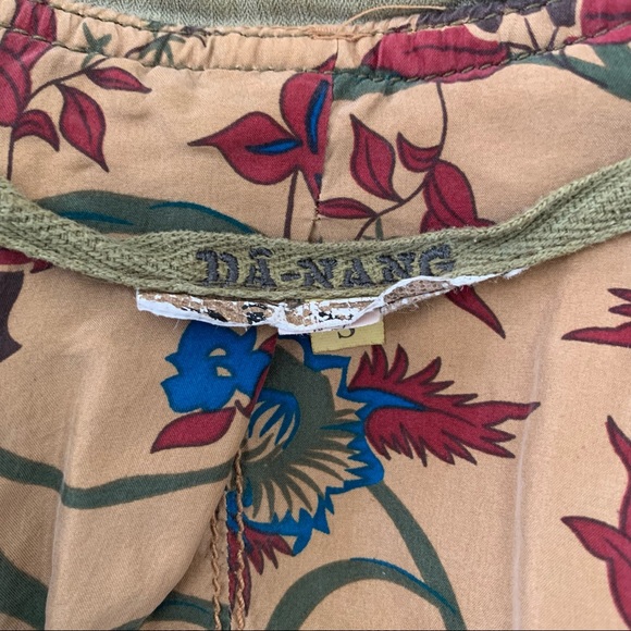 Rare Da-Nang Silk Jacket with Embroidered Sunset Moon Military Small - Picture 14 of 14